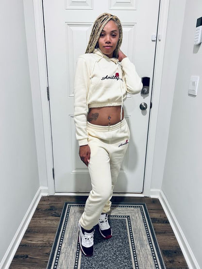 Crop Top Sweatsuit
