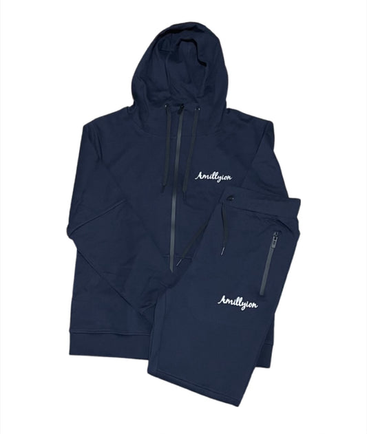 Navy Blue Tech Fleece Set
