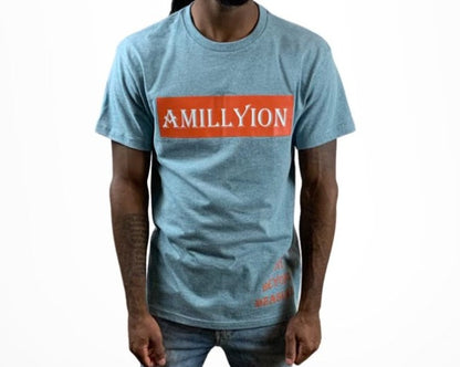 T-Shirt (Light Blue/Orange)