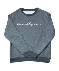 Sweatshirt (Gray/White)