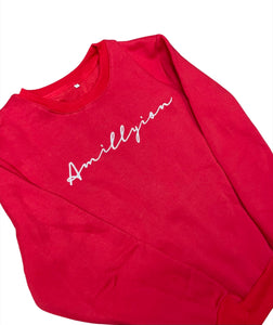 Sweatshirt (Red/White)