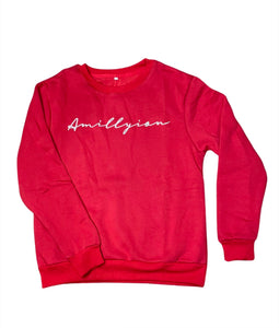 Sweatshirt (Red/White)