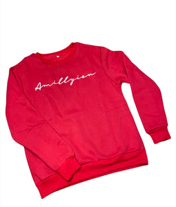 Sweatshirt (Red/White)