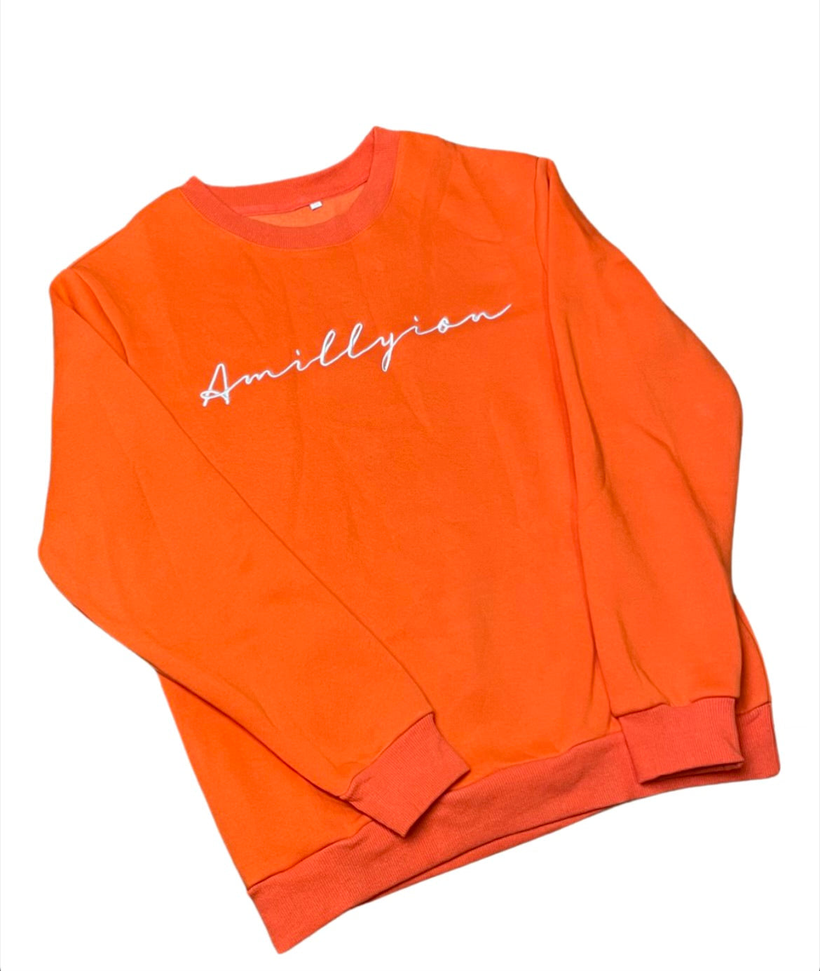 Sweatshirt (Orange/White)