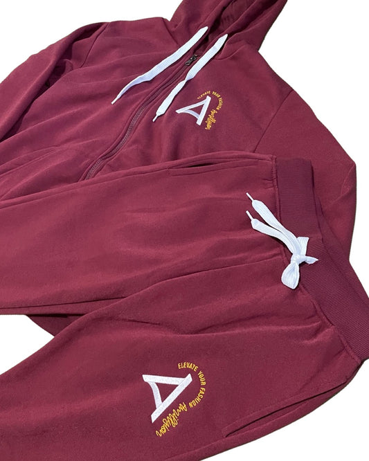 Jogger Set Women's (Burgundy)