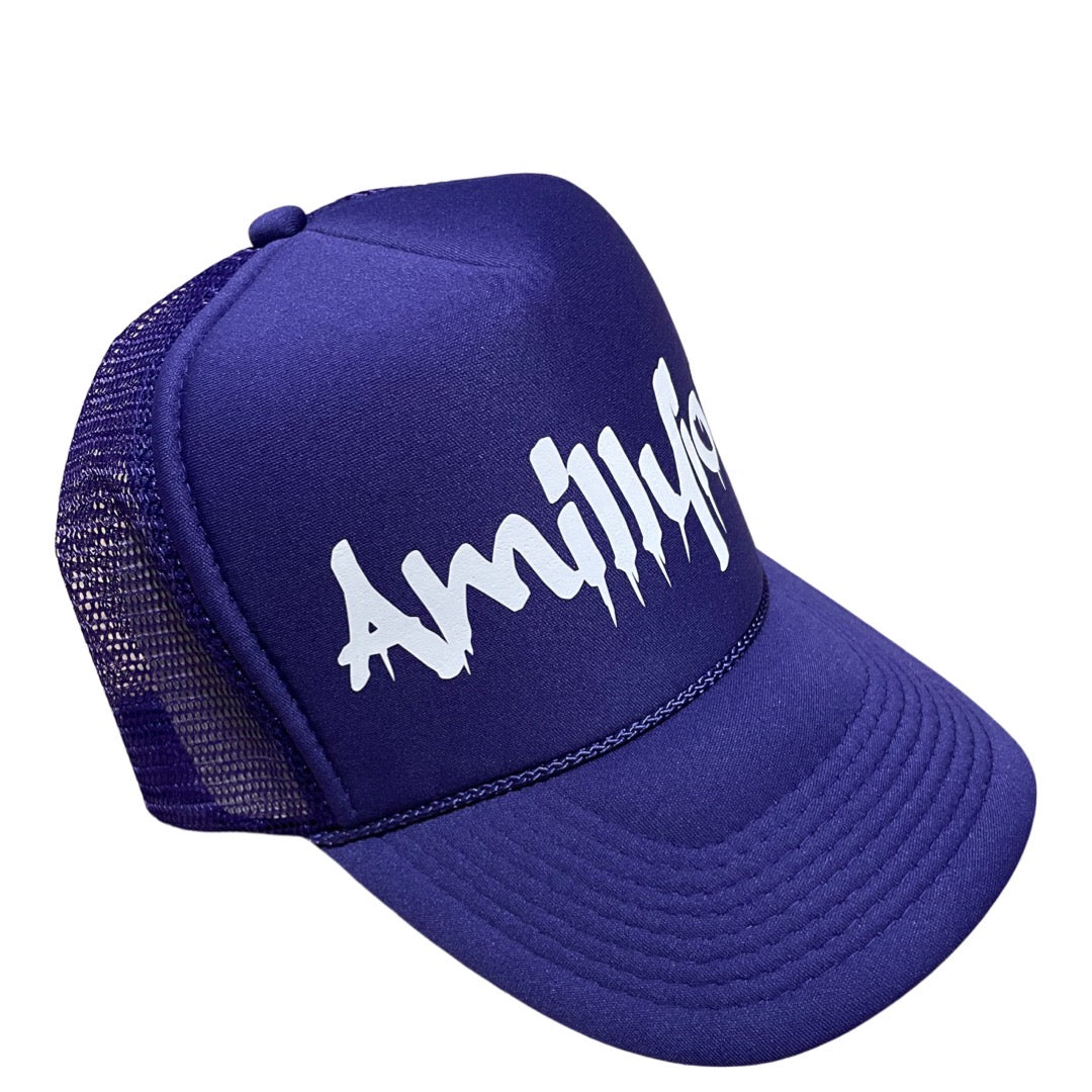 Purple & White Trucker Hat