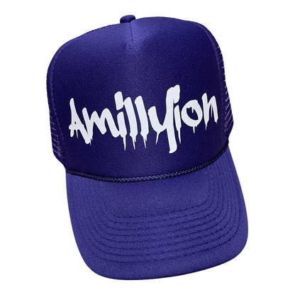 Purple & White Trucker Hat