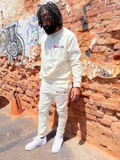 Cream Sweatsuit 2 Piece Set