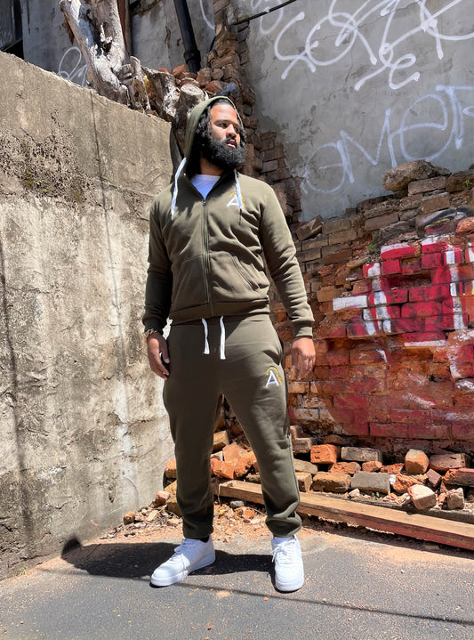Olive Green Jogger Set (Unisex Set)