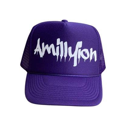 Purple & White Trucker Hat