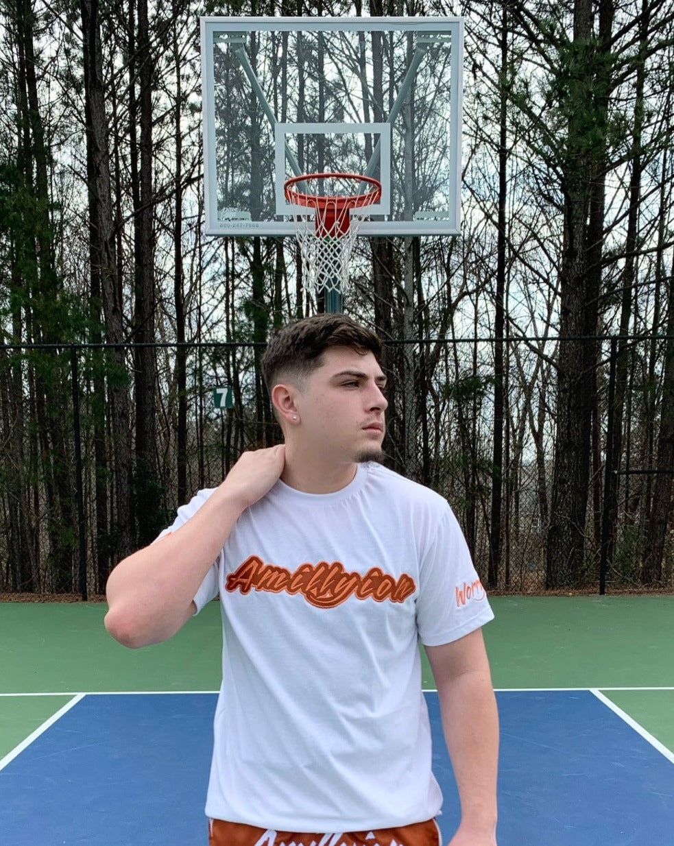 T-Shirt (White/Orange)